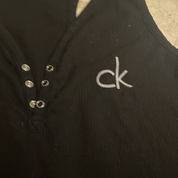 Calvin Klein ribbed sleeveless nightshirt sz S - Picture 2 of 3